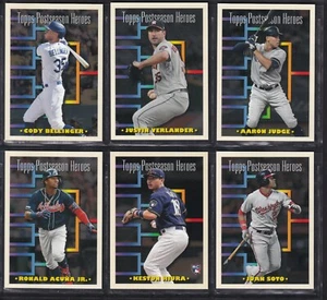 2019 Topps Throwback Thursday Set 40 Postseason Heroes - Soto Judge Acuna - Picture 1 of 2
