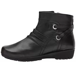 Walking Cradles 🔥9.5 Narrow Women's Zuri Ankle Boot, Black Nappa Leather, US - Picture 1 of 6