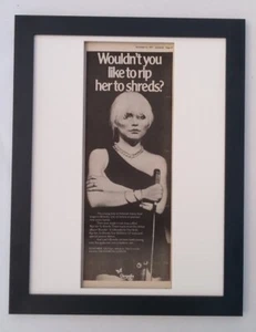 BLONDIE*Rip Her To Shreds*1977*ORIGINAL*POSTER*AD*FRAMED*FAST WORLD SHIP - Picture 1 of 5