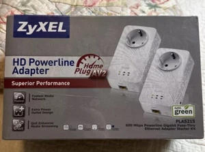 2   ZyXEL PLA5215 Powerline Adapter Ethernet Networking Extenders - Picture 1 of 4