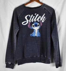 Sudadera Pullover Stitch Juniors Talla Grande Suave Corta Gris Envejecido Disney - Imagen 1 de 3