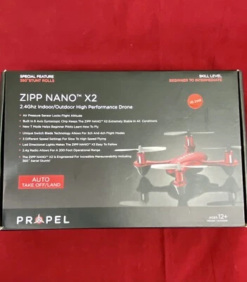 New Zipp Nano X2 High Performance Drone Indoor Outdoor Propel 2.4Ghz HS-2448 - Image 1 of 3