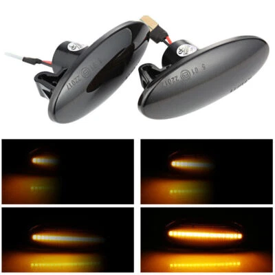 Dynamic Side Marker LED Turn Signal Indicator Blinker Lights For Nissan Qashqai - Image 1 of 4