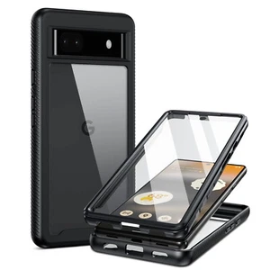 Funda protectora resistente a prueba de golpes y protector de pantalla incorporado para Google Pixel 6a - Imagen 1 de 9