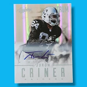 Panini Absolute Spectrum Juron Criner #150 2012 novato automático radiocontrol - Imagen 1 de 1
