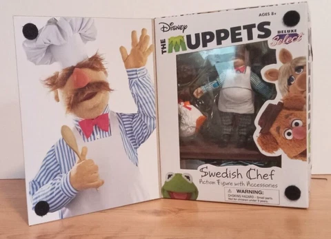 Disney The Muppets Swedish Chef Deluxe Action Figure Set by Diamond Select NIB Cover