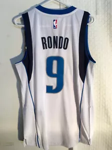 Adidas Swingman NBA Jersey Dallas Mavericks Rajon Rondo Bianco Uomo XL - Foto 1 di 2