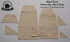 Revell Zvezda - Perla Nera, nave pirata 1:72 - set di vele con macchina CNC - Foto 1 di 6