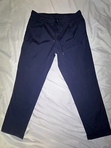 Moncler Mens Pants Pantalone Sportivo Size Size 52 Navy Blue - Picture 1 of 11