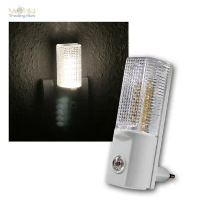 WORLD-TRADING-NET LED-Nachtlicht mit Tag/Nacht-Sensor, Nachtleuchte warmweiß Orientierungslicht