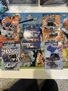 2025 Hot Wheels Gulf Tooned Komplettsatz 5 Stück - Bild 1 von 7