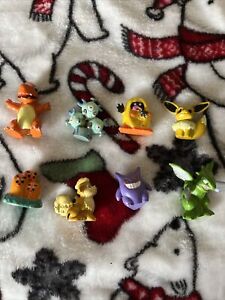 TOMY Pokemon PVC Figures Vintage Lot of 8 Gengar Dugtrio Charmander Jynx Etc