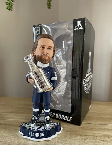STEVEN STAMKOS Tampa Bay Lightning 2020 Stanley Cup Champs Trophy Bobblehead Cover