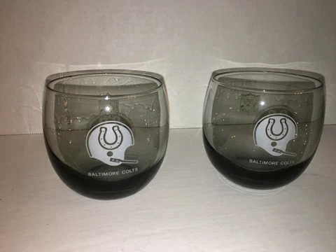 Baltimore Colts Smoke Gray 8 oz Bar Glasses **(Set of 4)** Cover