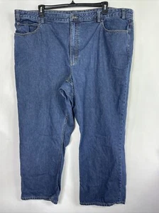 Pantalones de mezclilla para hombre Duluth Trading Co. pierna recta 100 % algodón azul 48x30. - Imagen 1 de 8