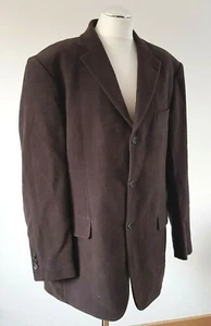 Men's Balmain Paris Jacket Brown Moleskin 100% Cotton Chest 42" Designer Quality - Picture 1 of 8