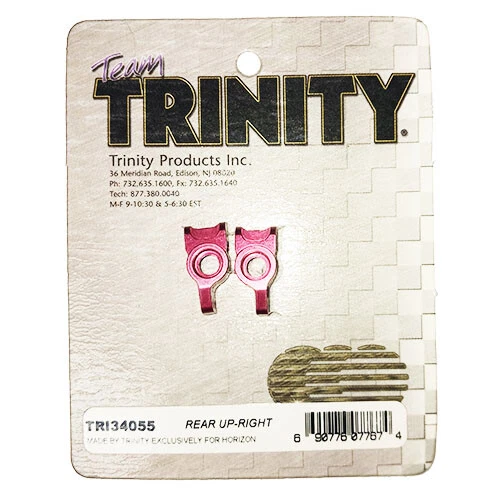 Trinity Aluminum Rear Up-Right Carrier Hubs for Losi Mini-T 1.0 - Red TRI34055 - Image 1 of 1