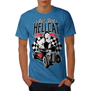 Wellcoda Hot Girl Auto Hell Auto Herren T-Shirt - Bild 1 von 32