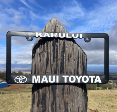 Maui Toyota Hawaii Kahului License plate Frame New - Image 1 of 4