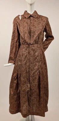 EDWARDIAN PAISLEY PRINT THIN COTTON DAY DRESS FR OHIO ESTATE - Image 1 of 4