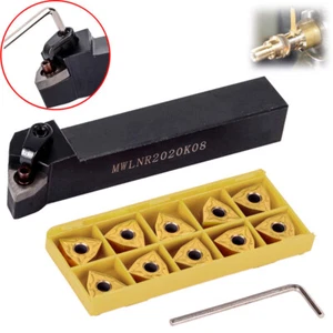 20 mm Drehmeißelhalter MWLNR2020K08 + 10 WNMG0804 Zubehör + Schraubenschlüssel - Bild 1 von 13