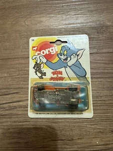 Vintage Corgi Tom and Jerry Die Cast Car- Jerry's Cannon Go Cart New Sealed - Picture 1 of 15