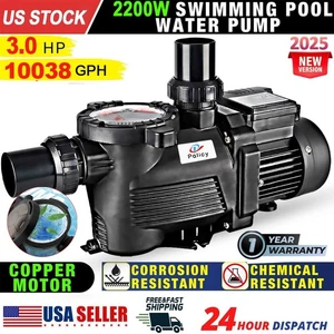 3.0 HP For Hayward In/Above Ground Swimming Pool Pump With Cord 10038GPH,2900RPM - Picture 1 of 12