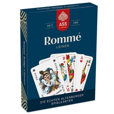 CARTAMUNDI DEUTSCHLAND Rommé Leinenprägung, französisches Bild ASS Altenburger