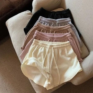Women Shorts Shorts Stripped Women Casual Female High Waist Solid Color - Picture 1 of 33