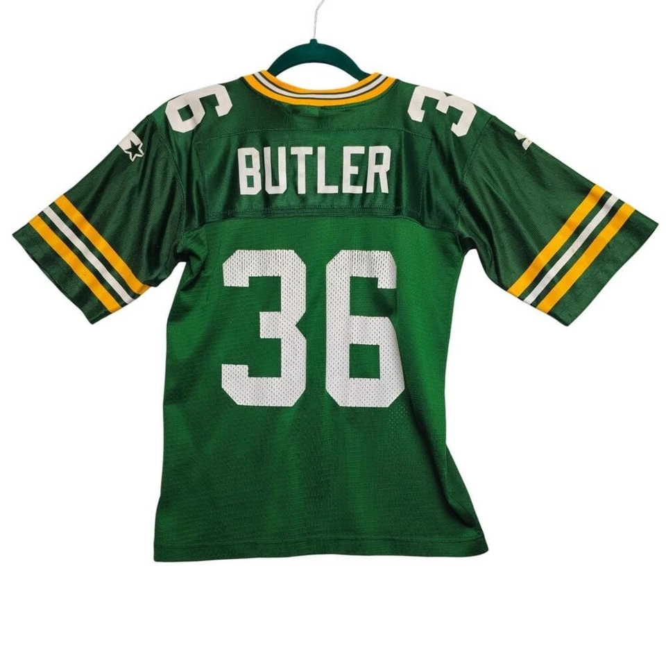 Camiseta deportiva vintage Starter 1997 NFL Green Bay Packers LeRoy Butler #36 talla S (S-8) Foto 1 de 4