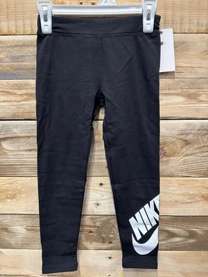 Nike Girls' Cotton Leggings (36M316-023) - Black, L0(B882T) - Image 1 of 2