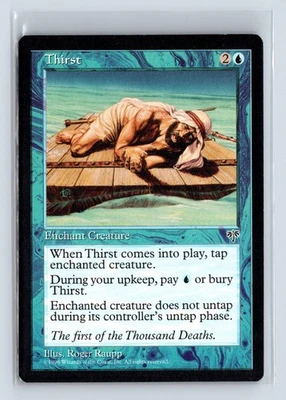 (2x) THIRST – MTG Magic the Gathering Card – Mirage – Common - Image 1 of 4