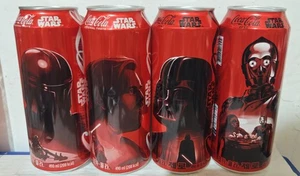 2025 Korea coca cola Star Wars 4 cans set 490ml empty for collectible - Picture 1 of 1