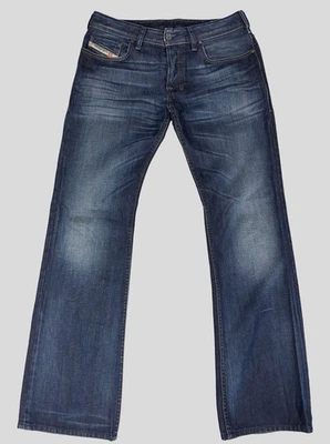 Jeans Diesel Masculino 30x32 Zatiny Bootcut 008IW Lavagem Escura Botão Elástico Mosca - Imagem 1 de 4