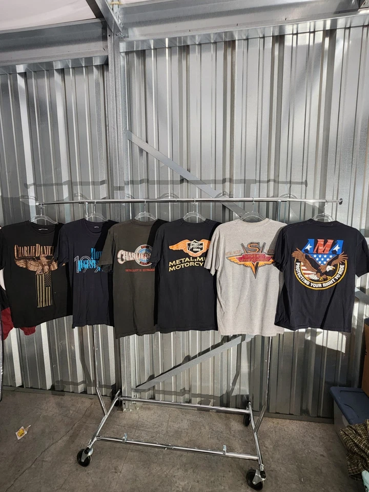 Винтажные байкерские рубашки M/L - Изображение 1 из 4