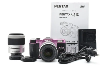 PENTAX Q10 Digital Camera Original Purple + Double Lenses Set Used 【SC 1438】 - Image 1 of 4