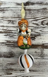 College Mascot OSU Cowboys Tree Topper Slavic Treasures Glasscots Rare OK State - Picture 1 of 9