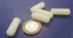 Nylon 66 Threaded Rods Stud RH, 3/8"-16 x 1.00" Long, 25 Pcs - Picture 1 of 14