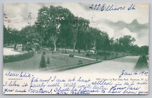 1907 Paterson, NJ - East Side Park - Manicured Formal Grounds UDB Postcard - Picture 1 of 5
