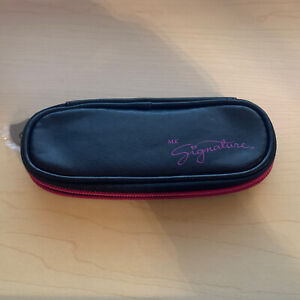 Mary Kay Small Black Make up Cosmetic Case With Mirror 6.5” X 2.5” X 0.5”