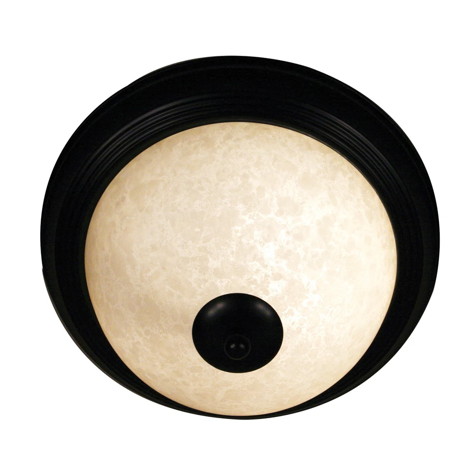 Bronze And Golden Mottle Glass Flush Mount Ceiling Light Orig $60 - Image 1 of 1