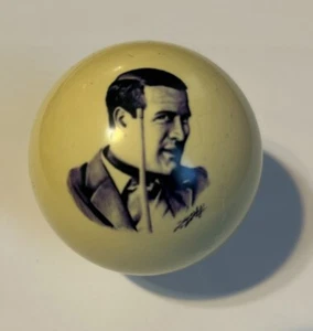 Pool/Billiards Paul Newman Playing Pool Custom Cue Ball Great Gift! Unique! - Picture 1 of 2