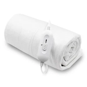 Electric Blanket Double Heated Control Fitted Bed Under blanket 3 Heat Settings - Picture 1 of 9