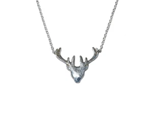 Silver Stag Cuckold Husband Vixen Swinger Hotwife Threesome Necklace Fetish - Picture 1 of 2