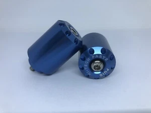 Puig Long Bar Ends To Suit Various Yamaha Models (Blue) - Picture 1 of 1