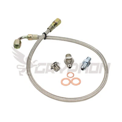 Kit de línea de alimentación de aceite turbo 4AN para Toyota 1JZ-GT 2JZ-GT TD05H TD06 refrigerado por aceite Foto 1 de 2