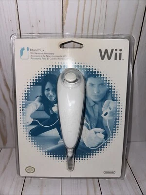 Genuine Official Nintendo Wii Nunchuk Controller White NEW Sealed OEM Authentic - Image 1 of 2