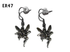 steampunk earrings fairy tinkerbell faerie hypoallergenic stainless steel #ER47 - Picture 1 of 6