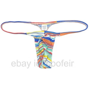 Men String Tangas Underwear Tiny Waist T-back Male Slim Pouch Posing Thong Pants - Picture 1 of 60