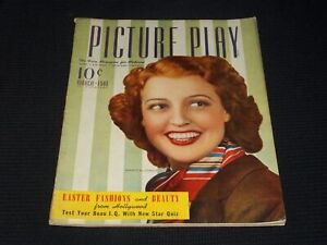 1940 MARCH PICTURE PLAY MAGAZINE - JEANETTE MACDONALD FRONT COVER - E 3470